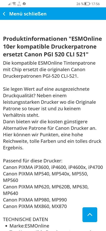 Neu: 23 Druckerpatronen für Canon Pixma in Kissing