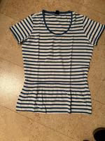 T-Shirt Tchibo weiß blau Gr. 40/42 Niedersachsen - Wedemark Vorschau
