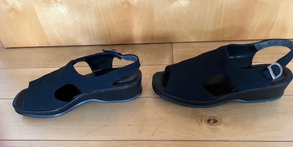 Sandalen Schuhe Damen schwarz Größe 40, wie neu in Gillenfeld