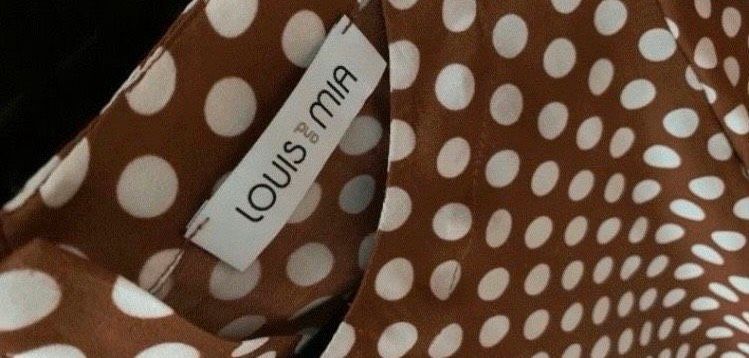 Louis and Mia Bluse braun weiß Dots ,gepunktet Gr.36 wNeu! in Speyer