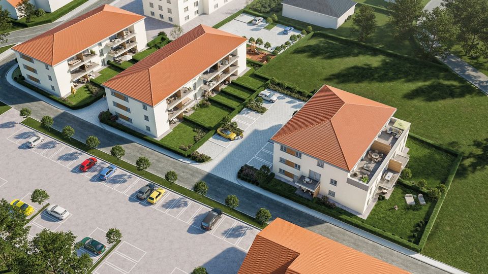 HAUS 1; 7TÄLER WOHNEN Dietfurt: Neubau 1,5-Zimmer-Dachgeschoss-Wohnung mit Aufzug u. Tiefgarage (provisionsfrei) Objektnummer 000WDi2111 in Dietfurt an der Altmühl