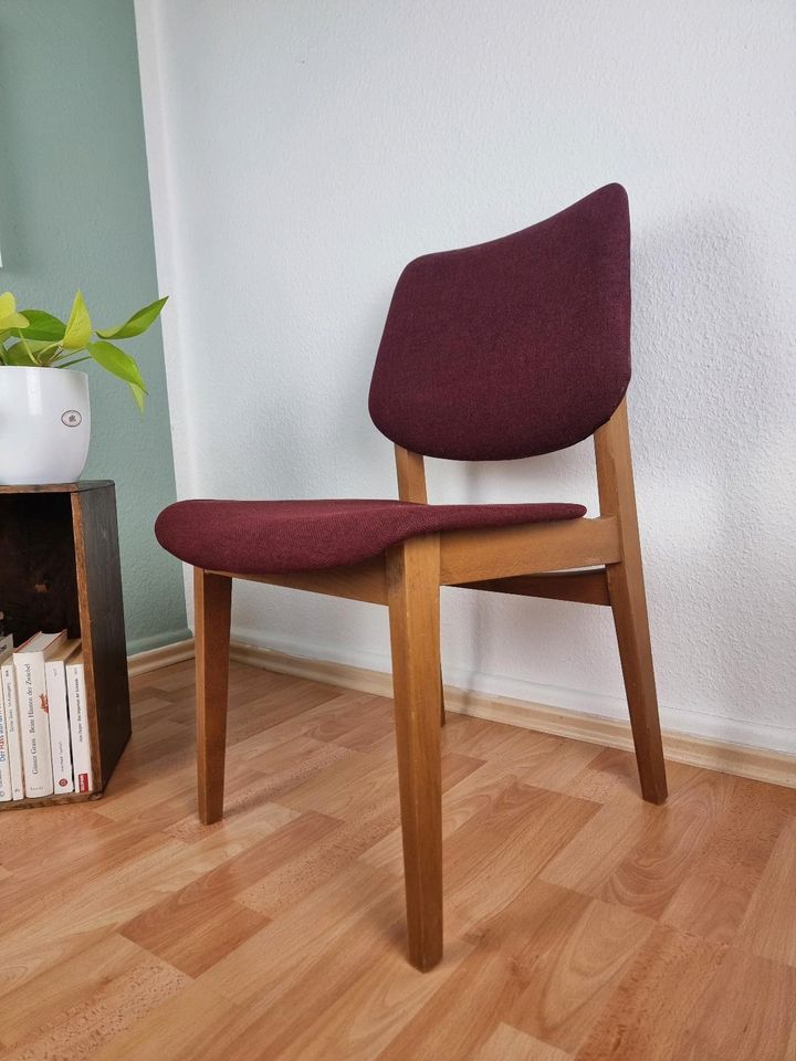 Stuhl 50er 60er Vintage Mid-century Danish Retro Beere in Mainz