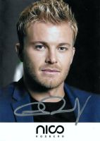 Autogrammkarte mit original Handsignatur + + NICO ROSBERG ++ Bayern - Hohenfels Vorschau