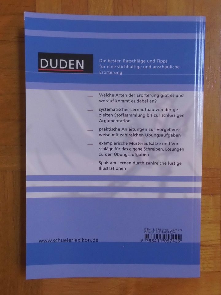 DUDEN Erörterung Aufsatz deutsch Klasse 7 - 10 in Eschwege