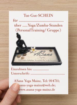 TUT-GUT- SCHEIN Gutschein für Yoga oder Klangschalenmassage in Mainz