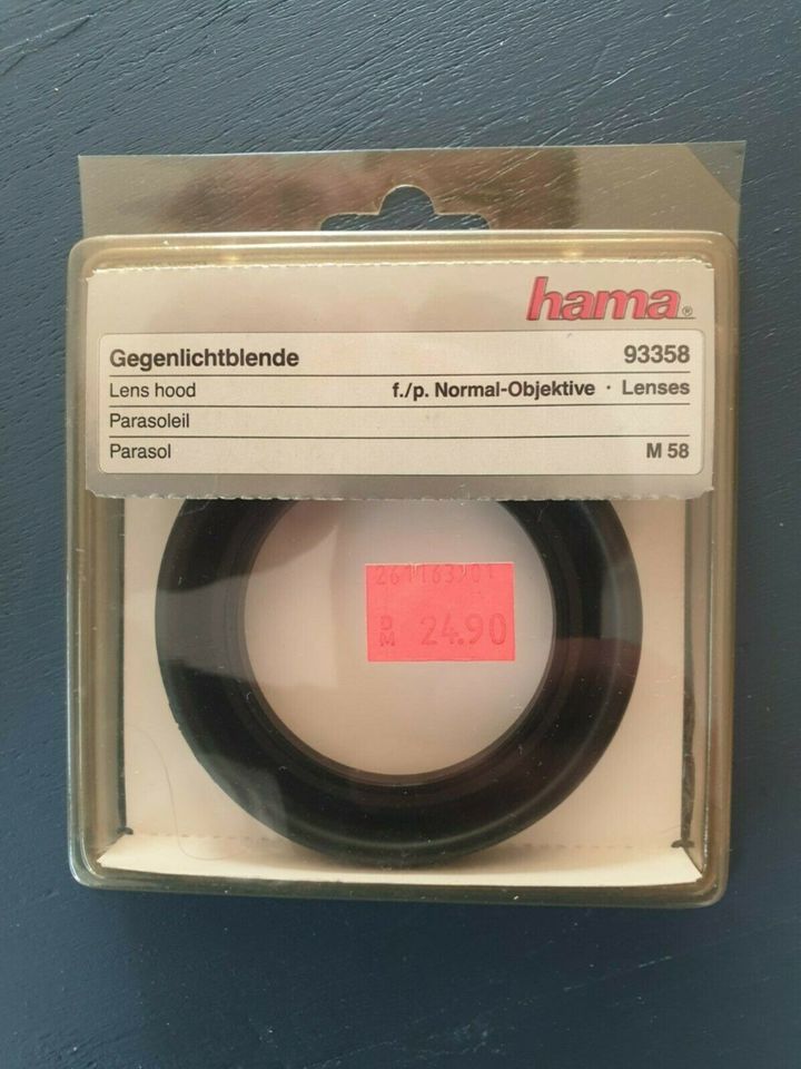 hama Gegenlichtblende für Normal-Objektive, M58 in Box 93358 in Ennepetal