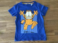 Shirt Garfield blau in Größe 98/104 Thüringen - Hörselberg-Hainich Vorschau