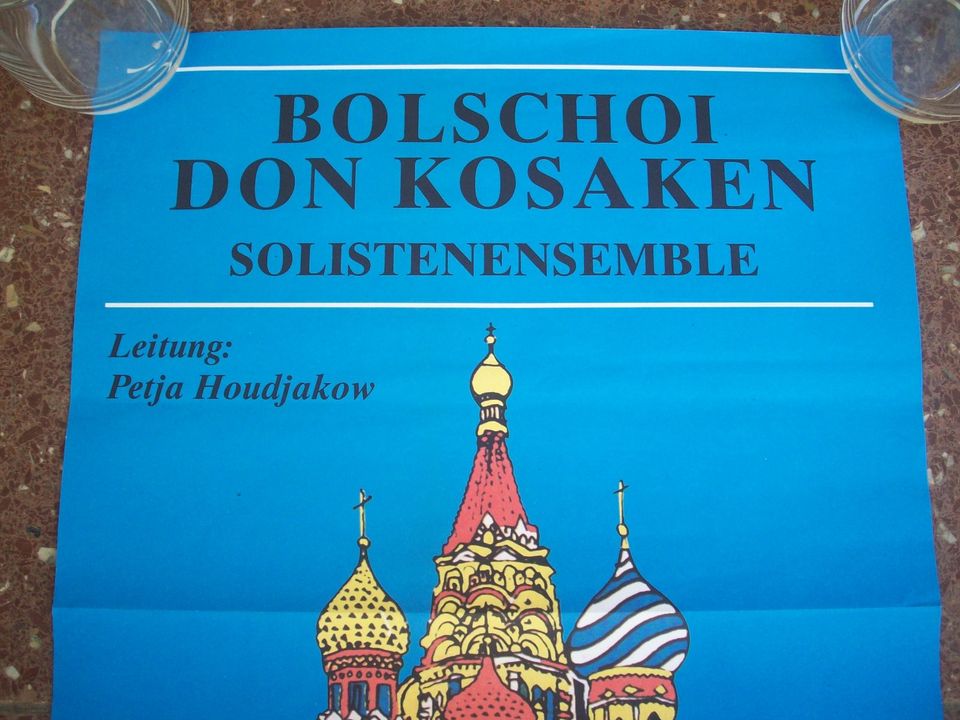 BOLSCHOI DON KOSAKEN POSTER 1997 OLDENBURG Konzert / Russland in Berlin