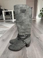 Rieker hohe Stiefel Gefüttert Gr. 40 Grau Damen Niedersachsen - Bösel Vorschau