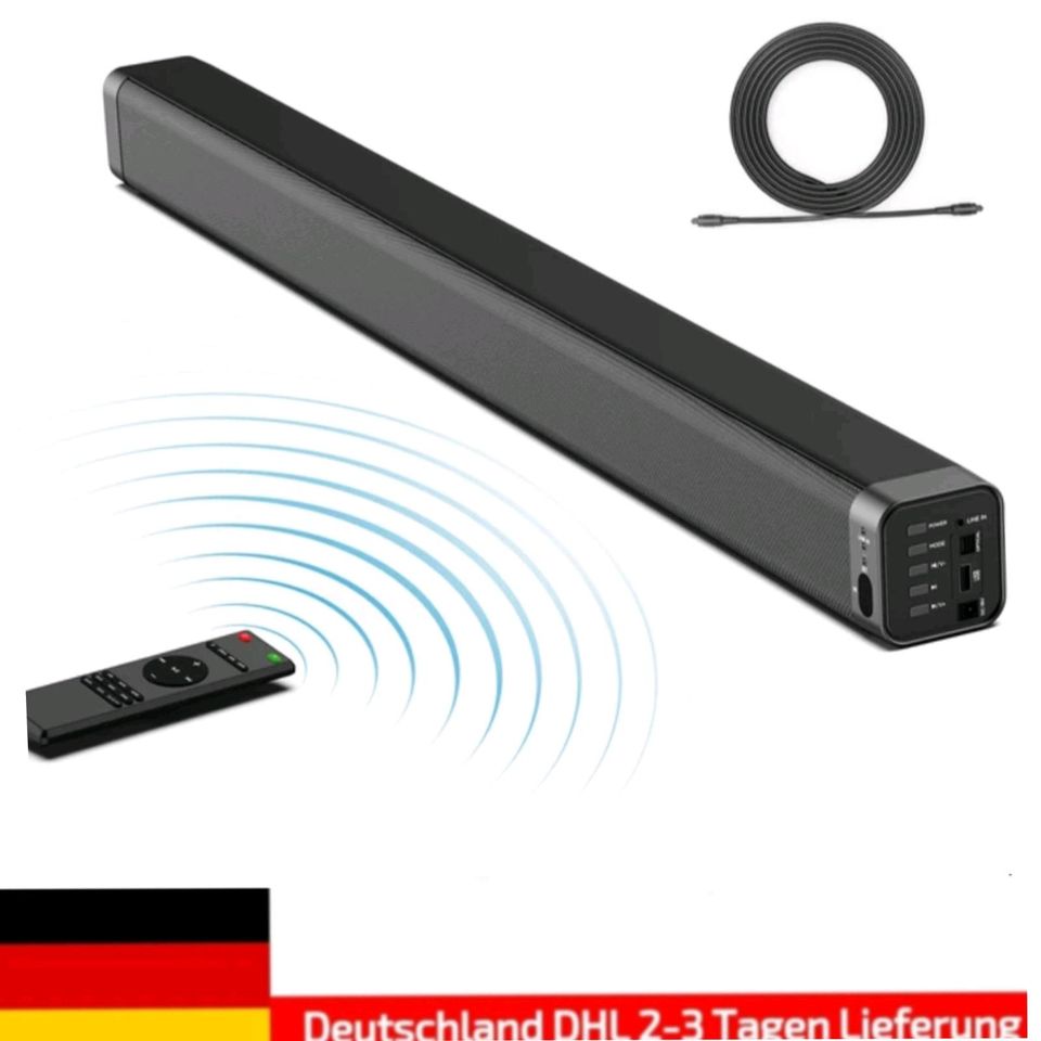 Thramono Bluetooth Lautsprecher ODINE I Soundbar 2.0 Kanal Soundb in Hamburg