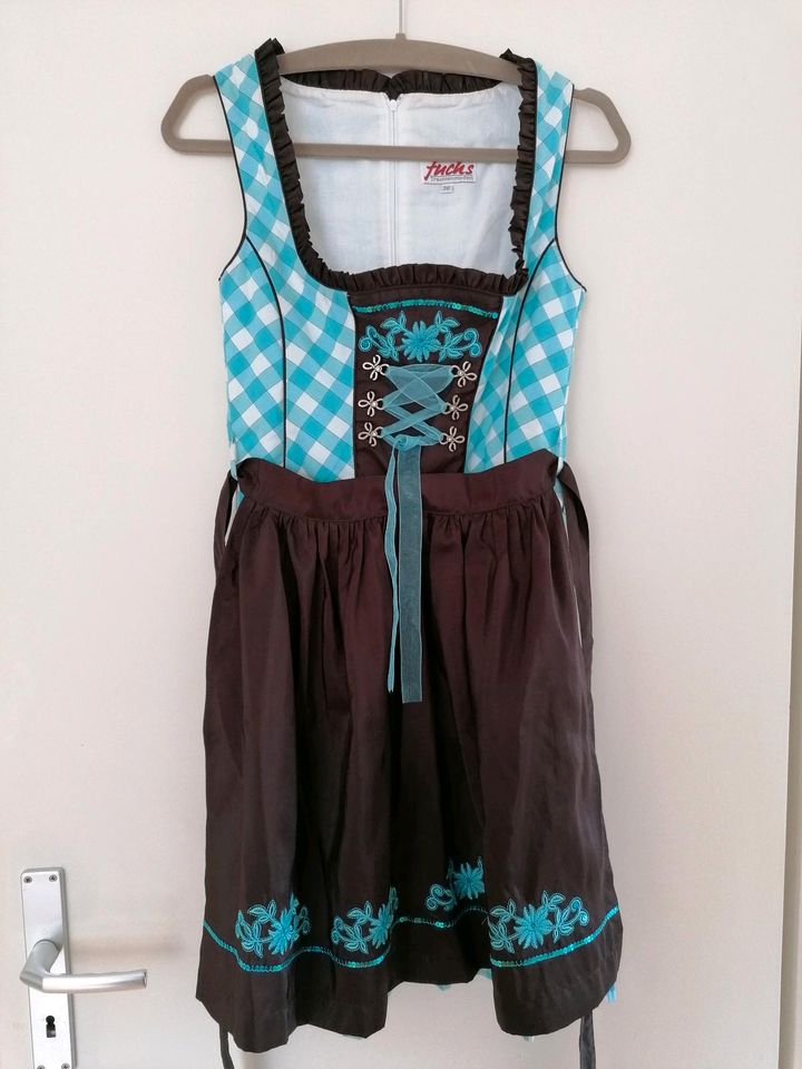 Fuchs Dirndl Gr. 36 türkis braun in Unna