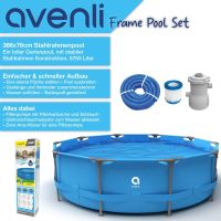 Avenli - Mit Pumpe Frame Pool Set 360 x 76 cm,Aufstellpool rund Baden-Württemberg - Lahr (Schwarzwald) Vorschau