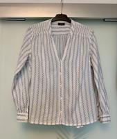 Bluse Gr. 42 Yessica weiss/blau Top Zusta Bayern - Fürth Vorschau
