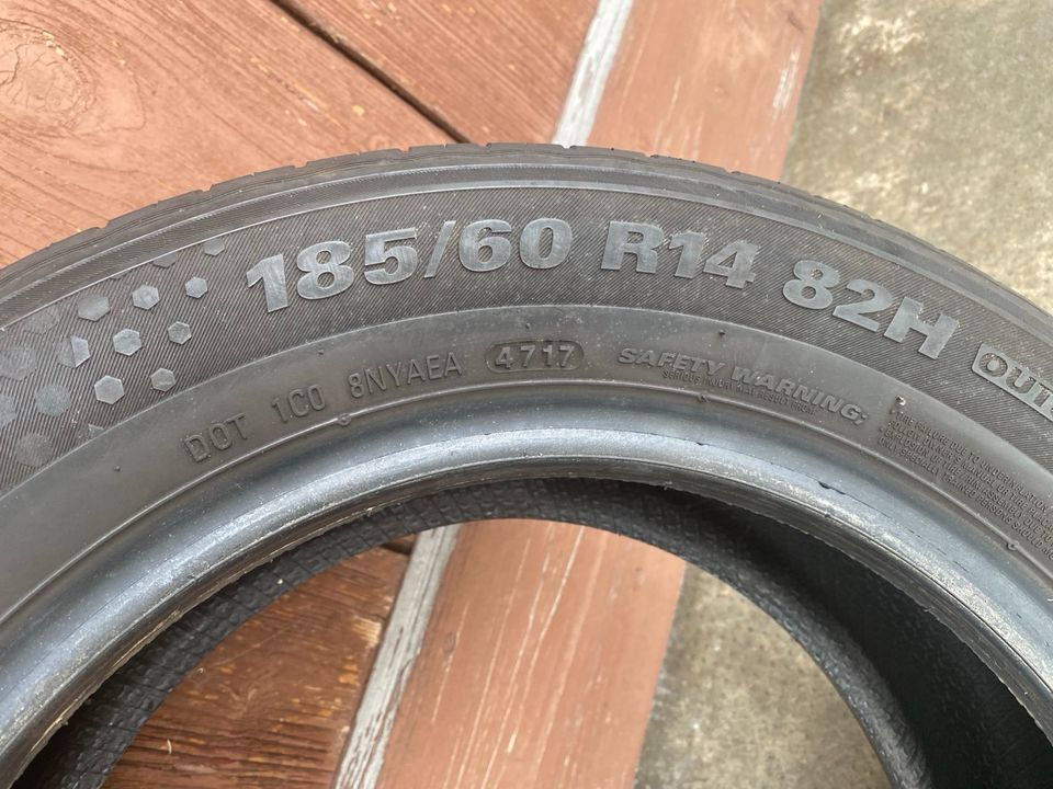 2x kumho 185/60 R14 Sommer Reifen in Sonnenbühl