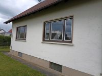 Fenster, 2-fach verglast, weiß mit dunkelbraunen Rahmen Baden-Württemberg - Berkheim Vorschau