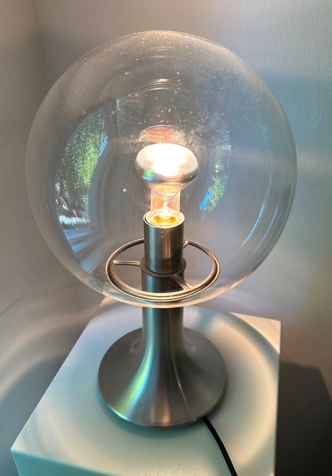 Vintage Space Age Lampe Kugel Globus 60er 70er Jahre Edelstahl in Berlin