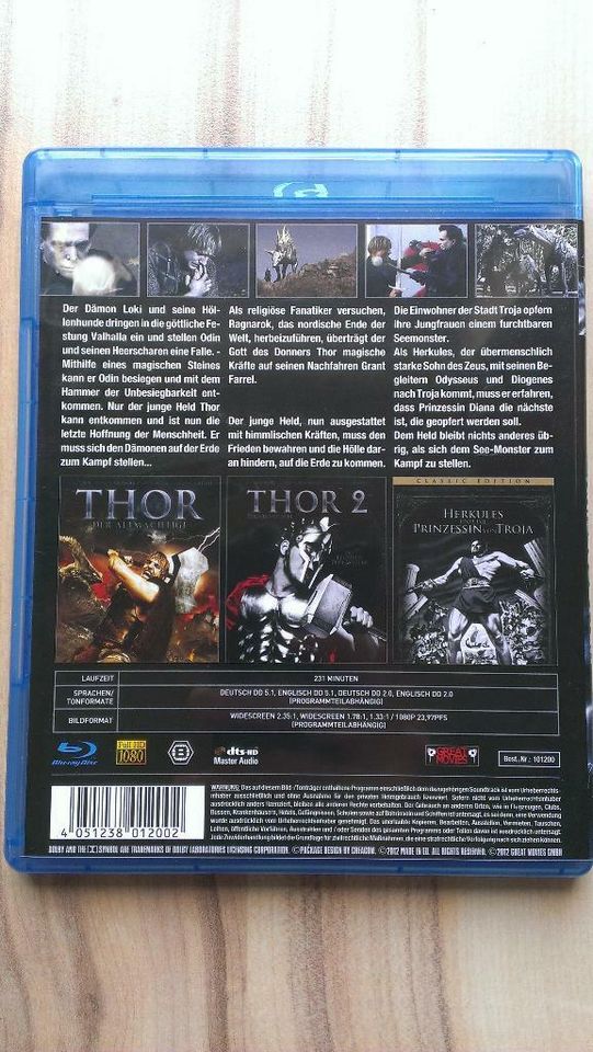 Blu-ray DVD 3-Filme-Box Kriegsgötter - FSK 16 in Waldau