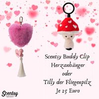 Scentsy Buddy Clip Herzanhänger Fliegenpilz Valentinstag Baden-Württemberg - Böhmenkirch Vorschau