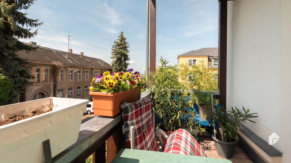 Gepflegte 2-Zimmer-Wohnung mit Balkon und Gemeinschaftsgarten in sehr beliebter Lage in Dresden