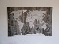 Weltkarte mit Pinnandeln 120x80cm  *leinwand* Berlin - Hellersdorf Vorschau