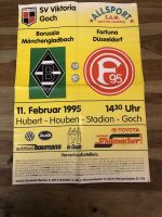 Spieltag Plakat Borussia Mönchengladbach-Fortuna Düsseldorf 95 Nordrhein-Westfalen - Viersen Vorschau