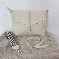 Crossbody Handtasche Zusatzgurt Echt Leder Beige Ledertasche Nordrhein-Westfalen - Zülpich Vorschau