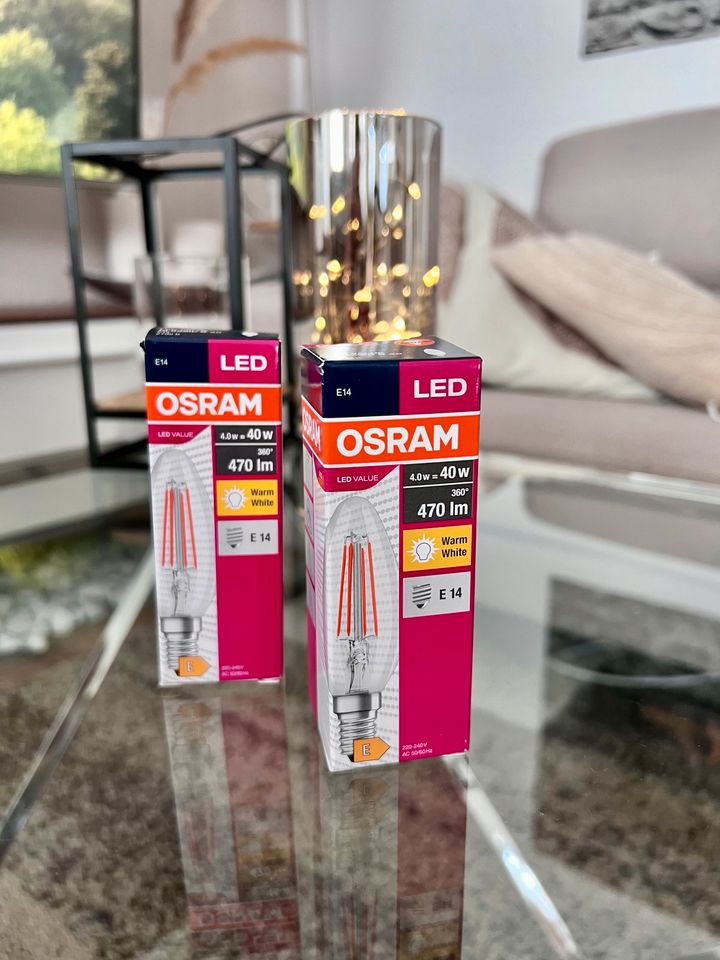 2x OSRAM LED Value E14 Glühbirne warm weiss in Oldenburg