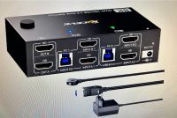 NEU KVM Switch 2 PC 2 Monitore 4K 20Hz Dual Monitor USB3.0 DC Net Brandenburg - Mittenwalde Vorschau