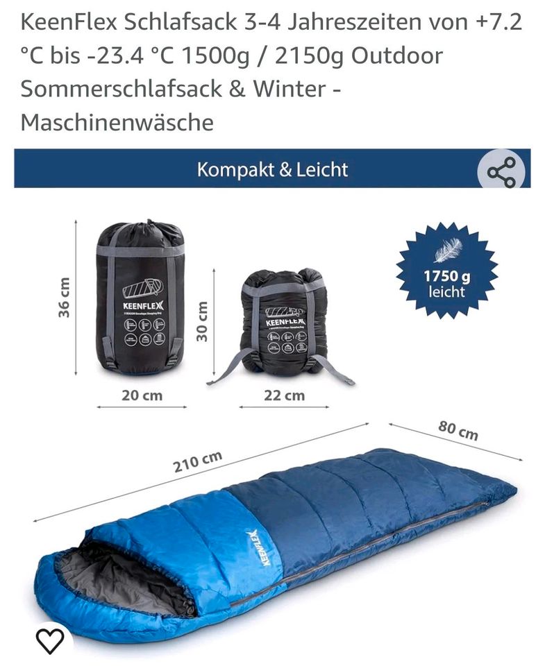 Zwei Schlafsäcke für Camping in Eilenburg