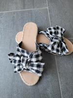 Sandalen gr 39 40 Primark schleife schwarz weiß Bayern - Fürth Vorschau
