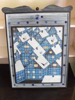 Gemälde: blaue Fachwerkhäuser Freudenenberg 53x70 Eimsbüttel - Hamburg Eidelstedt Vorschau