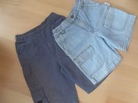 2 Shorts - 1x leichte Stoffshort taubenblau+1Jeansshort hellblau Hessen - Usingen Vorschau