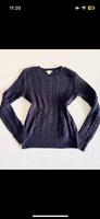 Süßer Strickpullover mit Zopfmuster dunkelblau XS Hessen - Marburg Vorschau