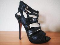 Buffalo High Heels Stilettos Sandaletten Gr. 36 Schwarz Echtleder Bayern - Aschaffenburg Vorschau