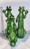 Deko Figur grüßender Frosch, glänzend, 23 x 8 cm Bayern - Bischberg Vorschau