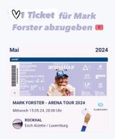 Mark Forster Ticket in Esch Saarland - Saarlouis Vorschau