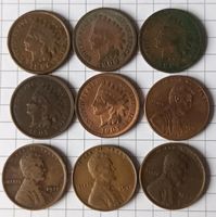 Lot Münzen USA 1 Cent Penny Indian Head Wheat Lincoln ab 1896 Niedersachsen - Giesen Vorschau