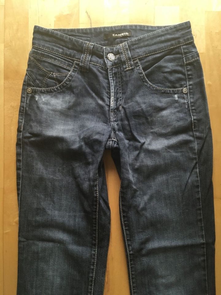 CAMBIO Jeans Neva Gr. 38 schwarz-blau in Haar