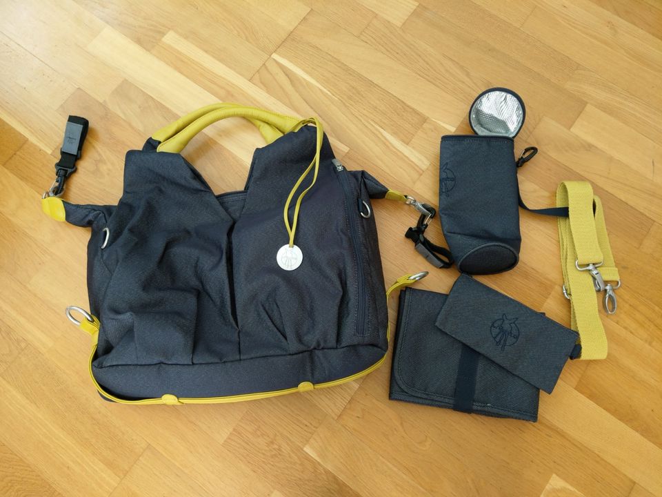 Wickeltasche Lässig Jeansblau Green Label Neckline Bag in Köfering