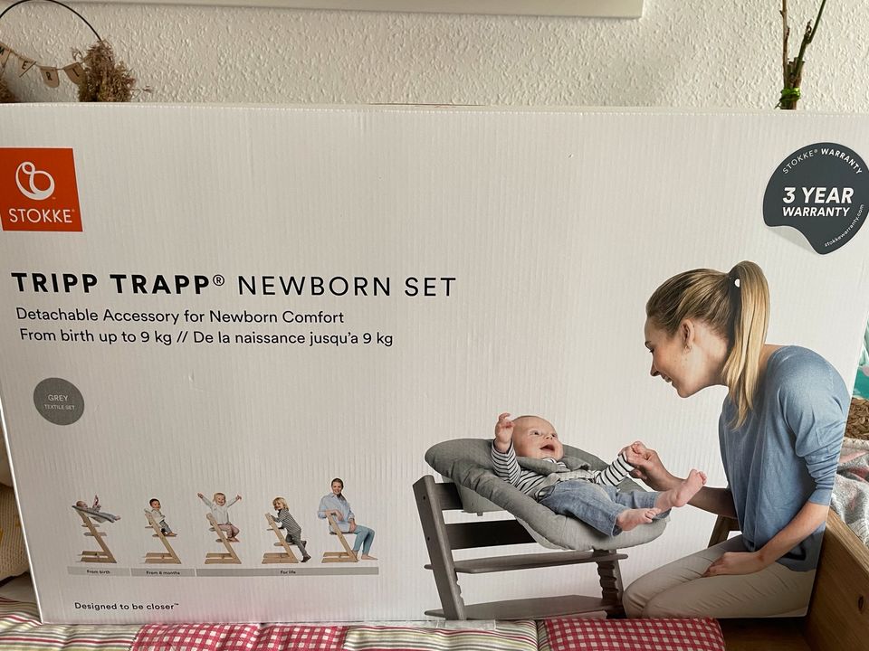 Babyschale Tripp Trapp Hochstuhl Stokke New Born Set Grey in Leipzig