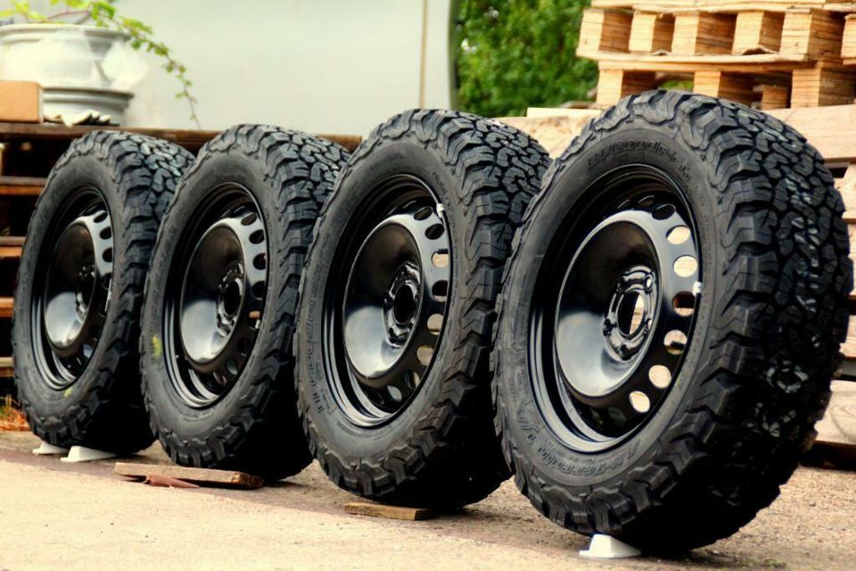 OFFROAD RÄDER 16 ZOLL ➡️ Dacia DUSTER BLACK BF-GOODRICH 215/65 R16 ➡️ Allwetterreifen Allwetter Reifen Felgen Ganzjahresreifen Ganzjahres M+S 3PMSF Schneeflocke ABE Gelände AT ALL TERRAIN KO2 KO 2 NEU in Melle