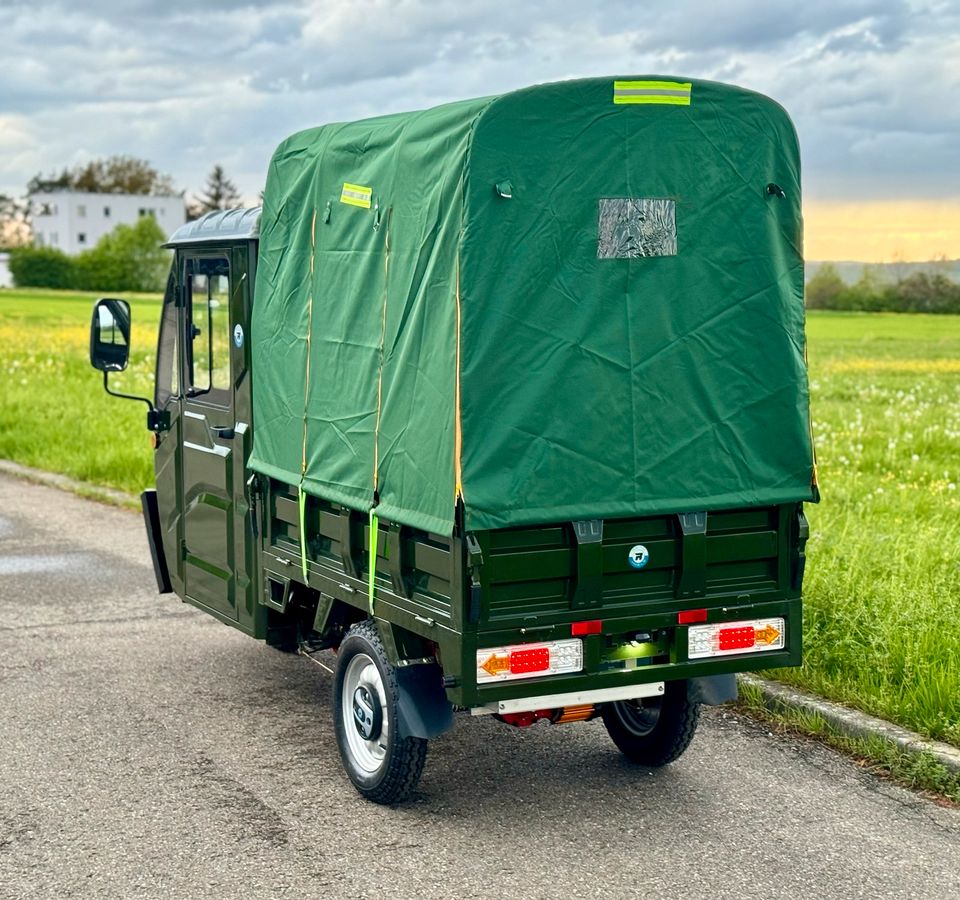 Kabinenroller Cargo Premium Elektro Pritsche 45 km/h 25 km/h Pickup ape in Dürnau