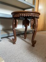 Holz Vintage Teak Elefant Tisch rund  Beistell Couch Nordrhein-Westfalen - Hünxe Vorschau