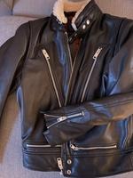 DIESEL Biker Lederjacke mit Lammfell-Kragen  S/46 gefüttert TOP Niedersachsen - Buxtehude Vorschau