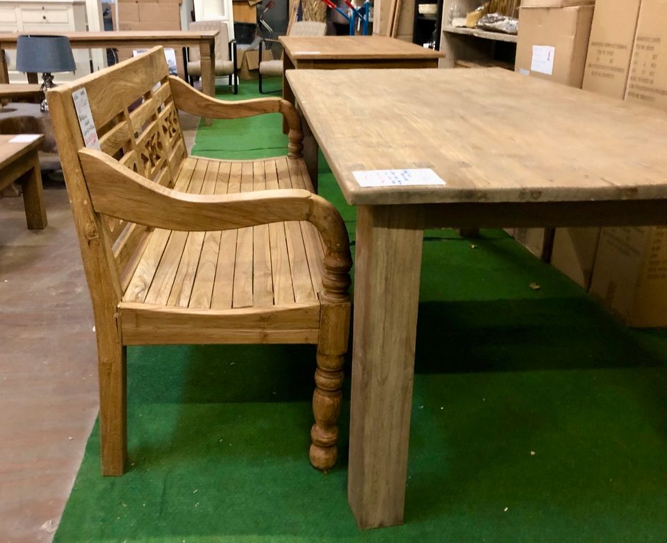 Gartenbank Sitzbank 4 Sitzer Personen 190 cm Bank Teak Holz Neu! in Wermelskirchen