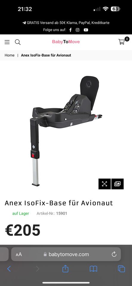 Anex Kinderwagen buggy Leder schwarz neuwertig in Köln