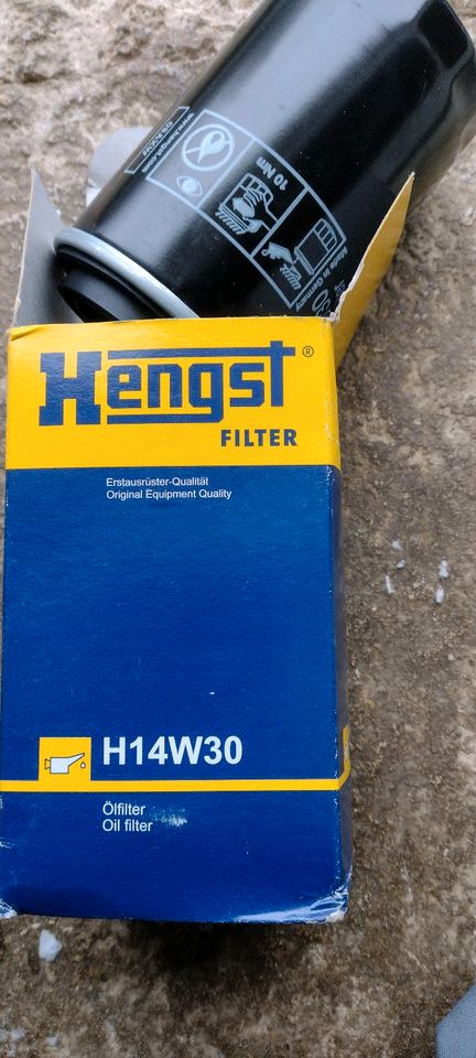 HENGST H14W30 Ölfilter für AUDI A3 A4 A6 SEAT SKODA VW GOLF PASSA in Grafling