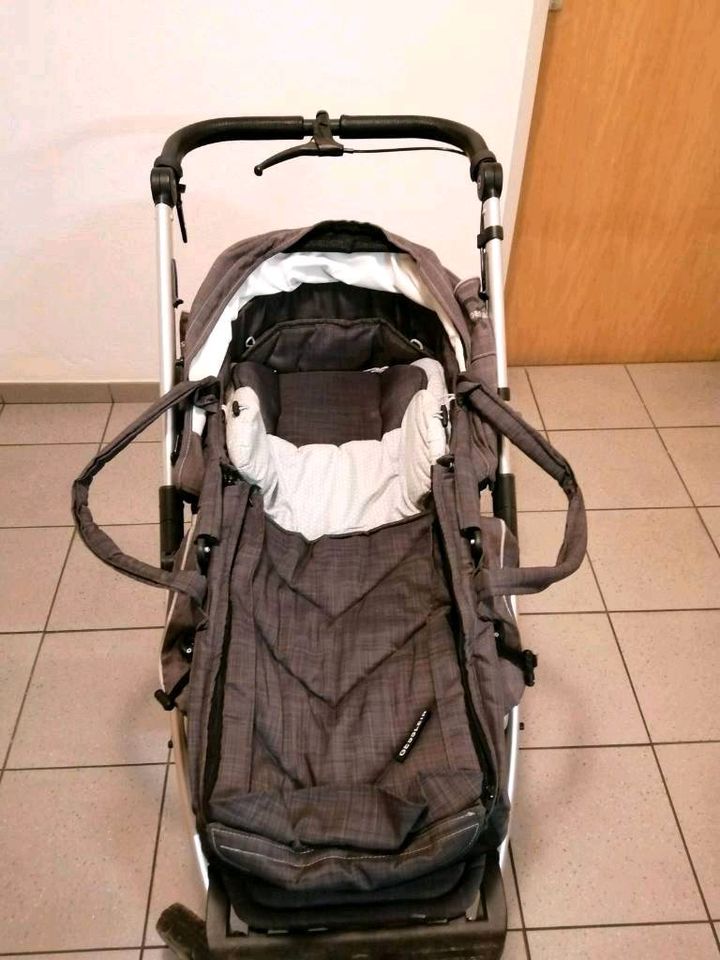 Gesslein F4 Kombi-Kinderwagen inklusive Fußsack (Winter) und Muff in Goldbach