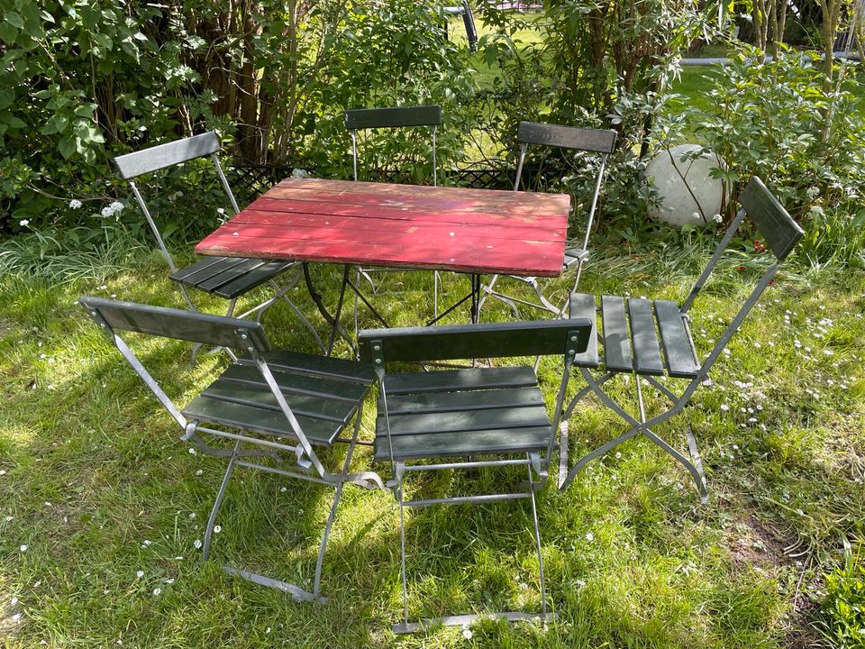 Biergarten Garten Stühle Klappstühle verzinkt stabile Qualität in Bad Homburg