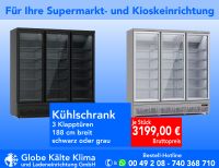 Getränkekühlschrank, Kühlregal, Wandkühlregal, Kühlschrank, 3 Glastüren, silber, Kioskeinrichtung, Supermarkteinrichtung, Ladeneinrichtung Nordrhein-Westfalen - Mülheim (Ruhr) Vorschau